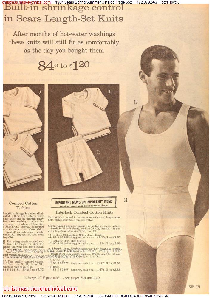 1964 Sears Spring Summer Catalog, Page 652