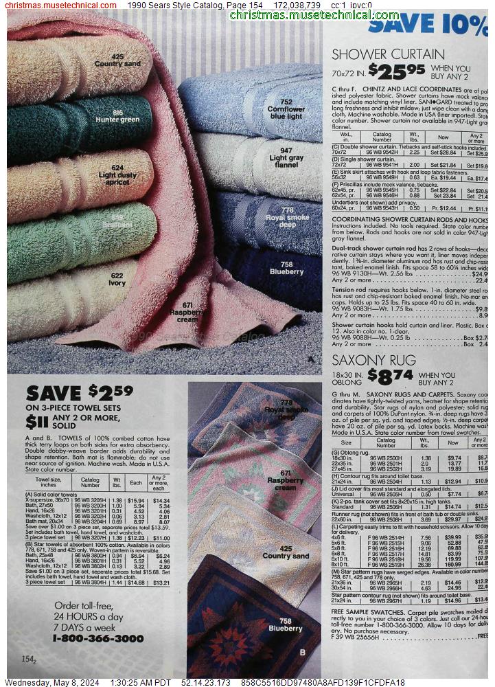 1990 Sears Style Catalog, Page 154