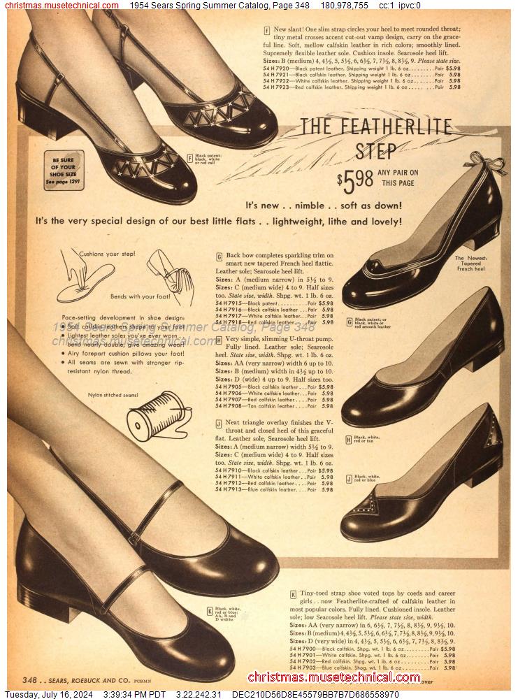 1954 Sears Spring Summer Catalog, Page 348
