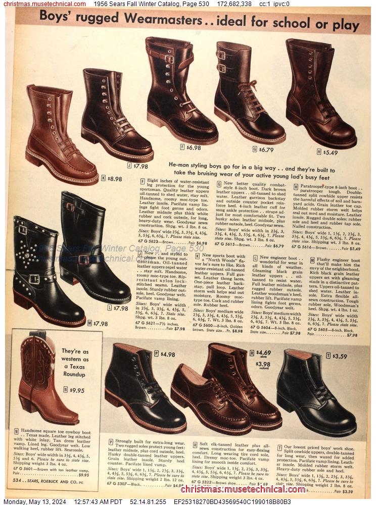 1956 Sears Fall Winter Catalog, Page 530