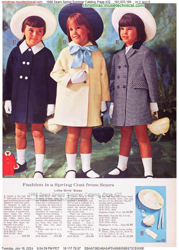 1966 Sears Spring Summer Catalog, Page 432