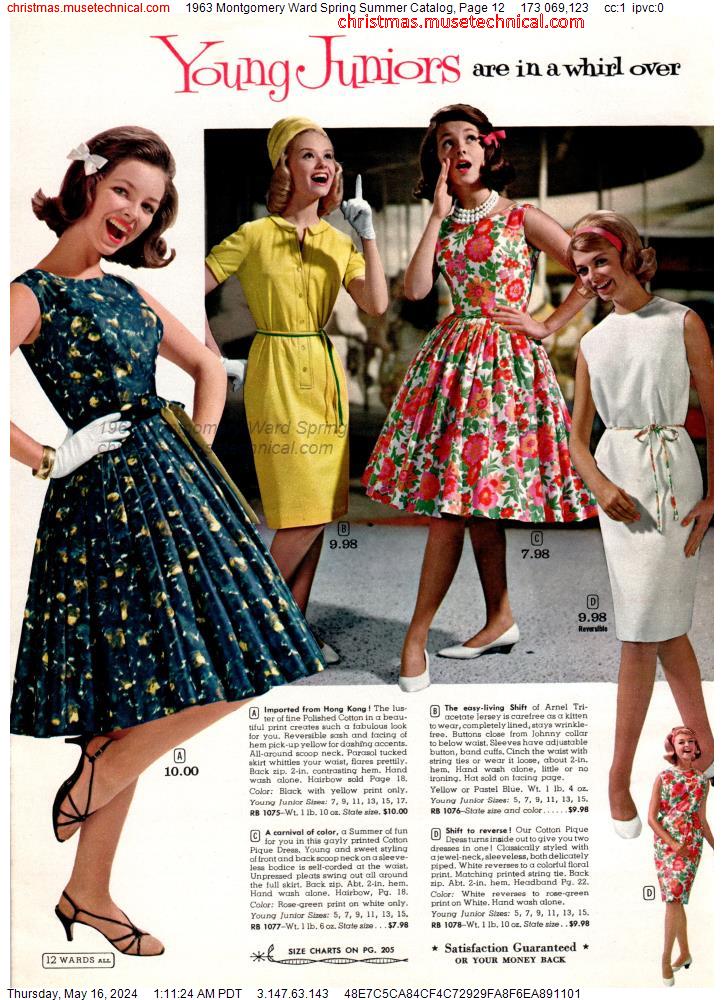 1963 Montgomery Ward Spring Summer Catalog, Page 12