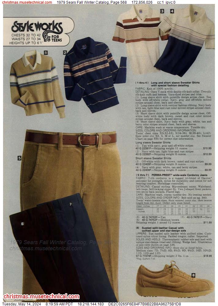 1979 Sears Fall Winter Catalog, Page 568
