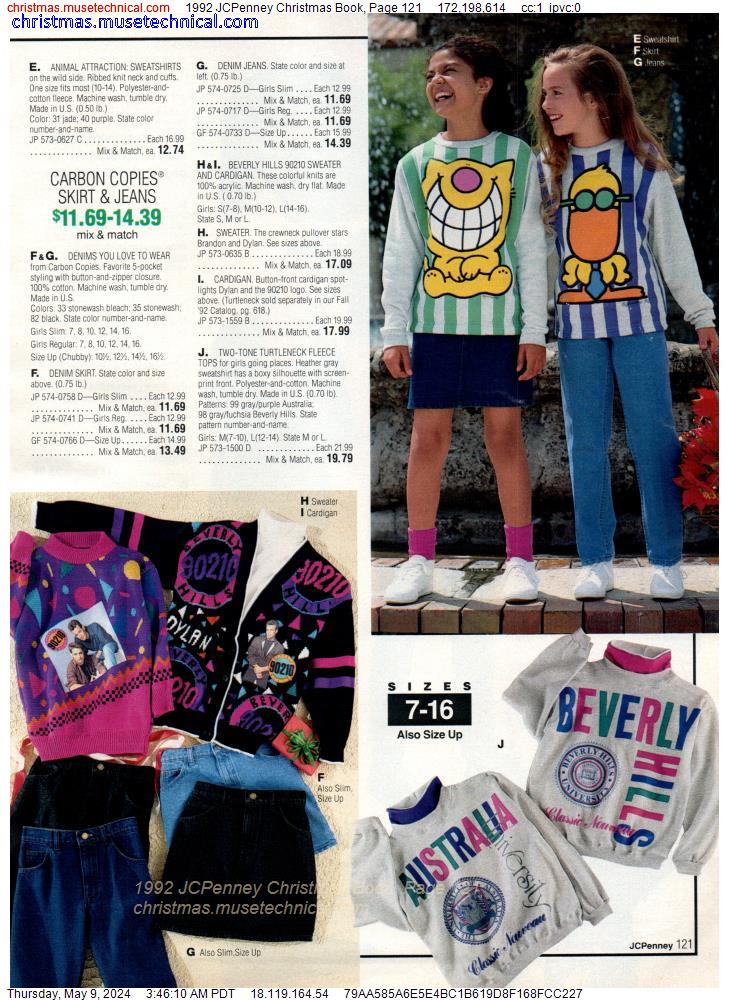 1992 JCPenney Christmas Book, Page 121