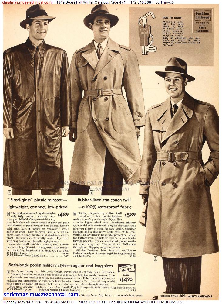 1949 Sears Fall Winter Catalog, Page 471