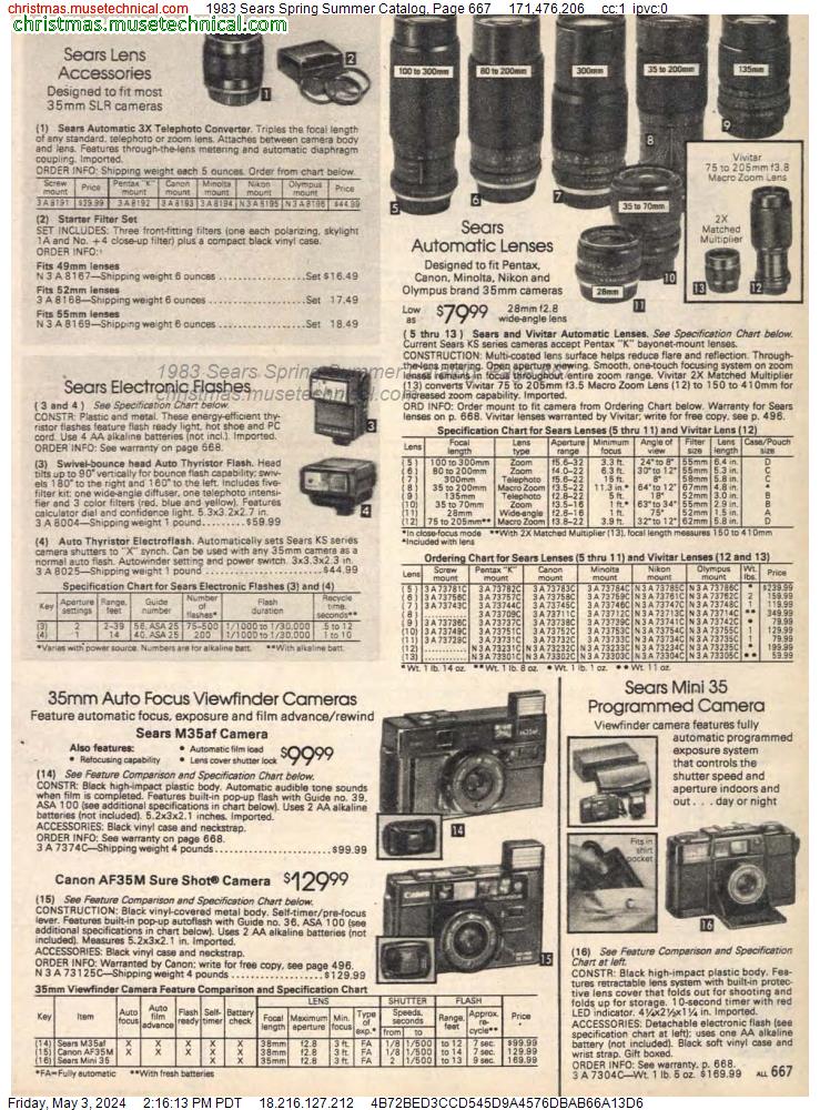 1983 Sears Spring Summer Catalog, Page 667