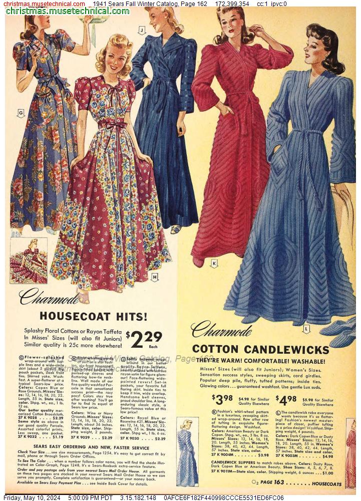 1941 Sears Fall Winter Catalog, Page 162