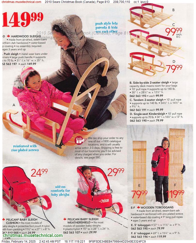 2010 Sears Christmas Book (Canada), Page 813