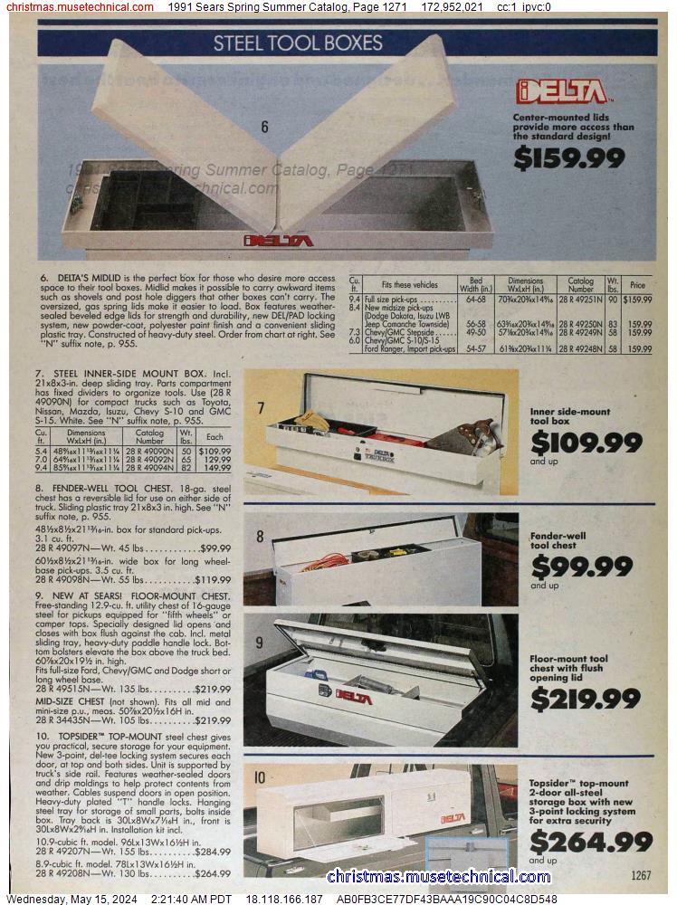 1991 Sears Spring Summer Catalog, Page 1271