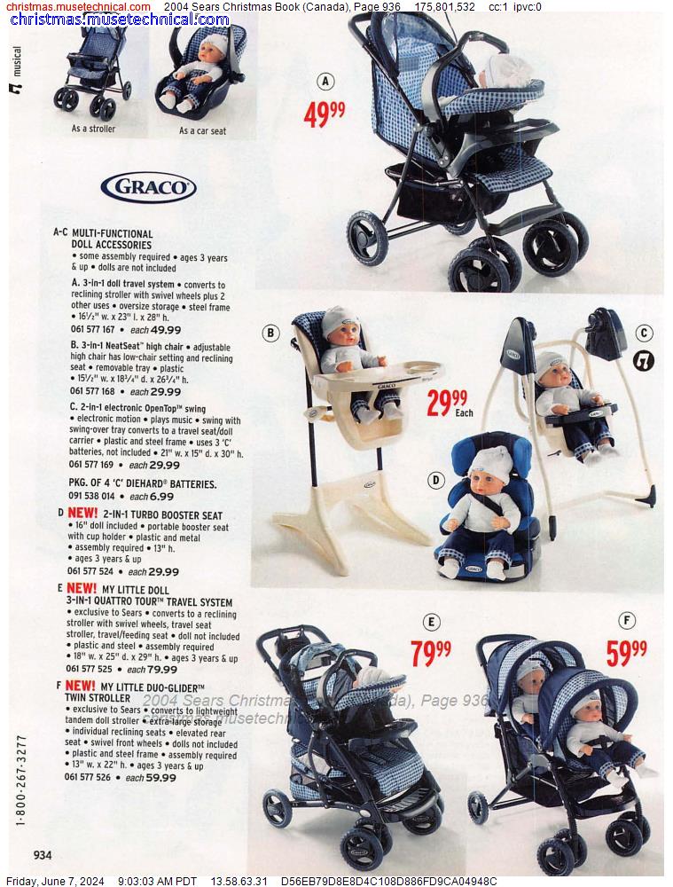 2004 Sears Christmas Book (Canada), Page 936
