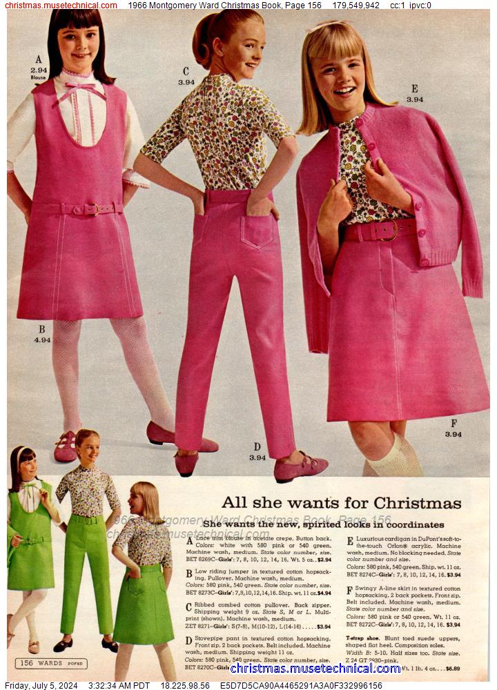 1966 Montgomery Ward Christmas Book, Page 156