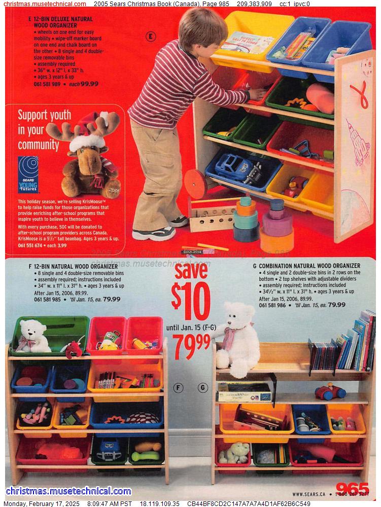 2005 Sears Christmas Book (Canada), Page 985