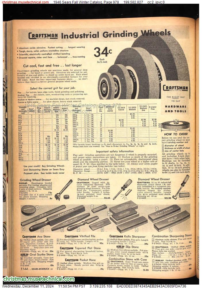 1946 Sears Fall Winter Catalog, Page 978