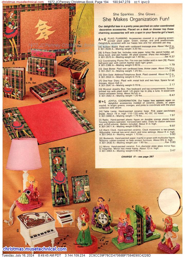 1972 JCPenney Christmas Book, Page 194