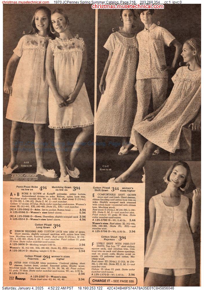 1970 JCPenney Spring Summer Catalog, Page 216