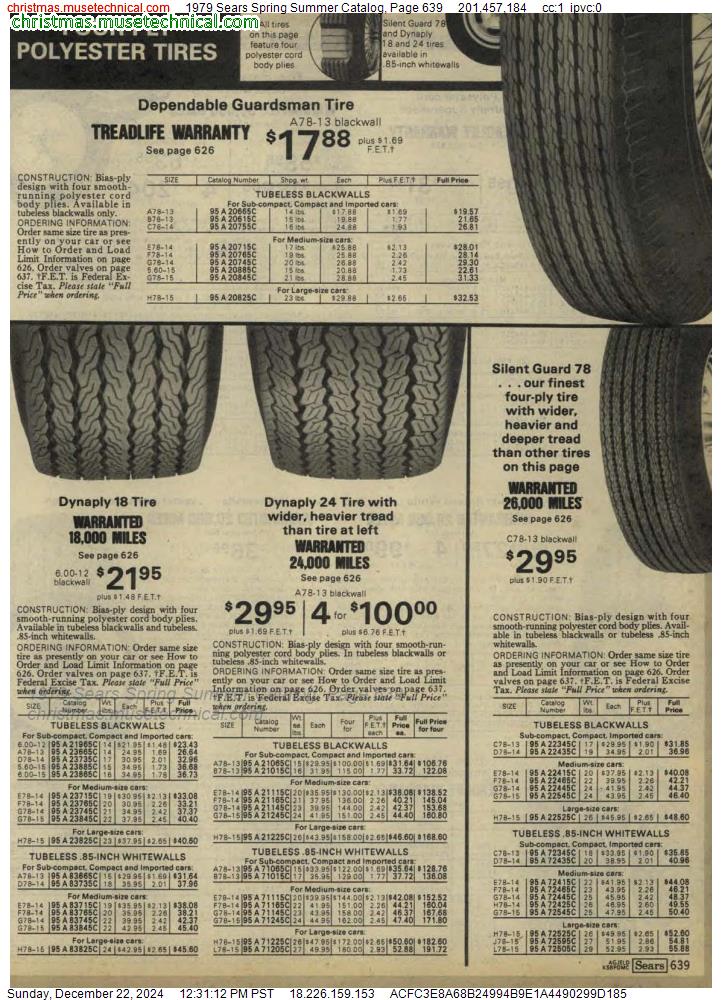 1979 Sears Spring Summer Catalog, Page 639