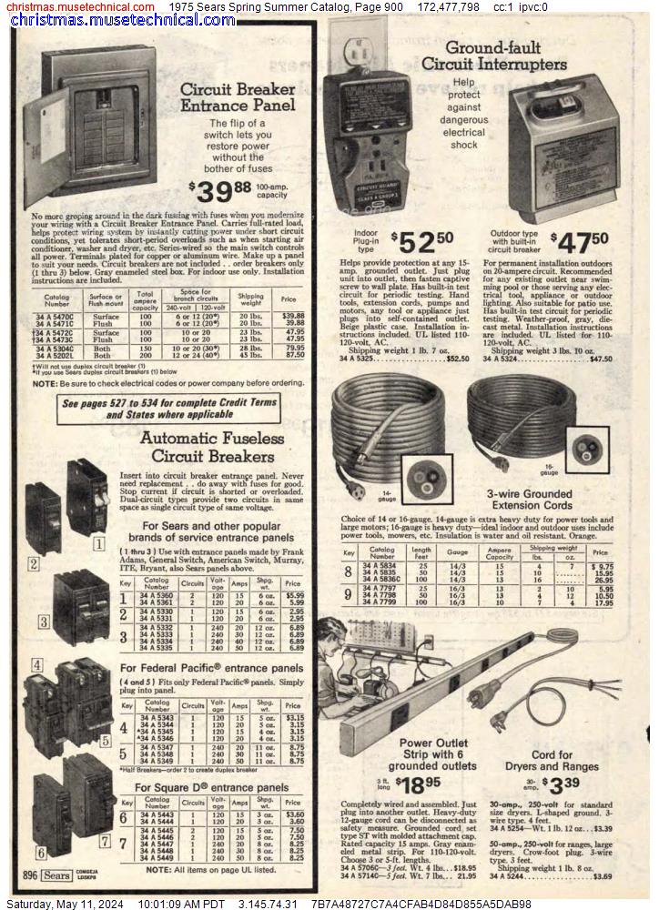 1975 Sears Spring Summer Catalog, Page 900