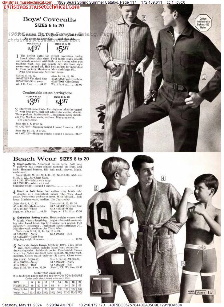 1969 Sears Spring Summer Catalog, Page 117