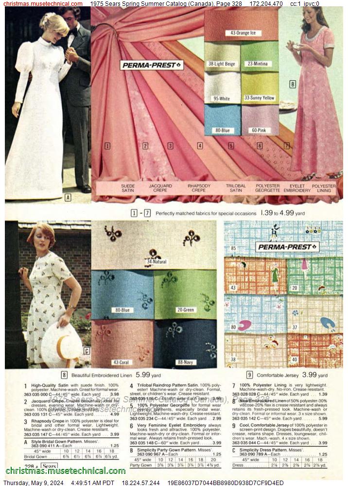 1975 Sears Spring Summer Catalog (Canada), Page 328