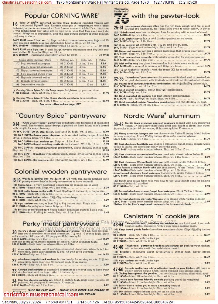1975 Montgomery Ward Fall Winter Catalog, Page 1070