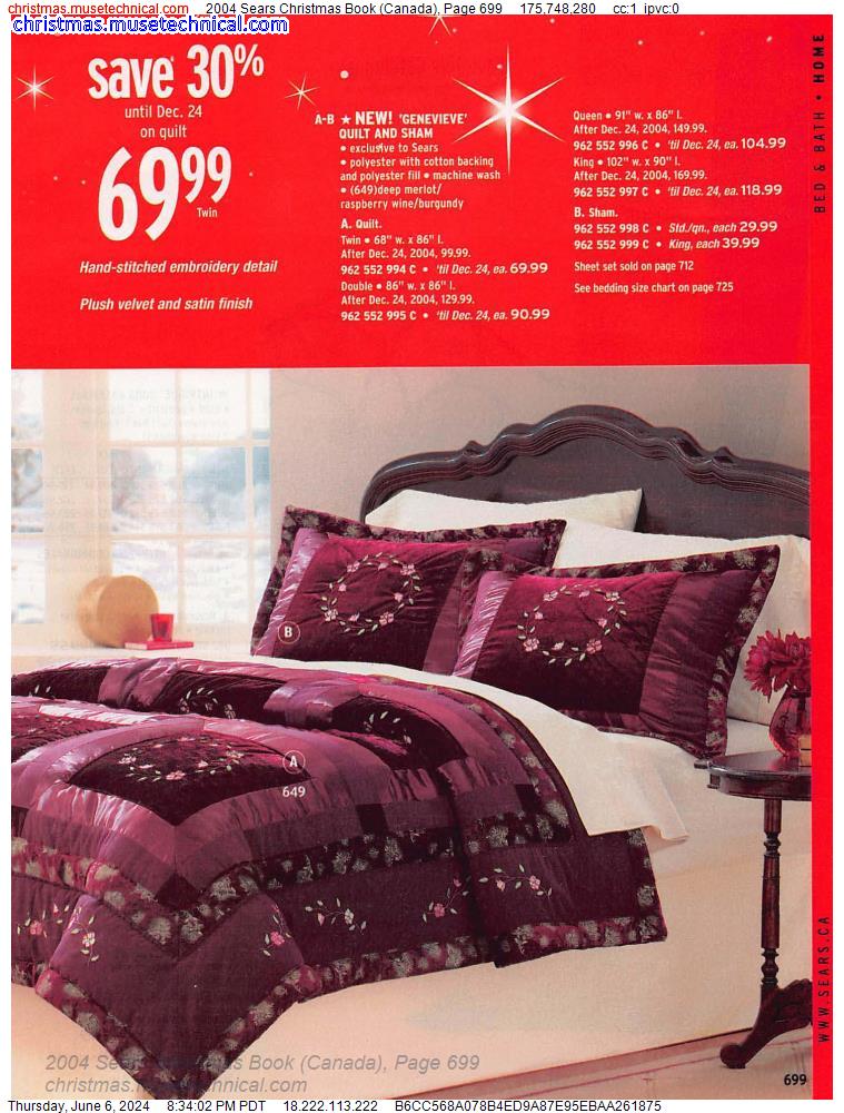 2004 Sears Christmas Book (Canada), Page 699