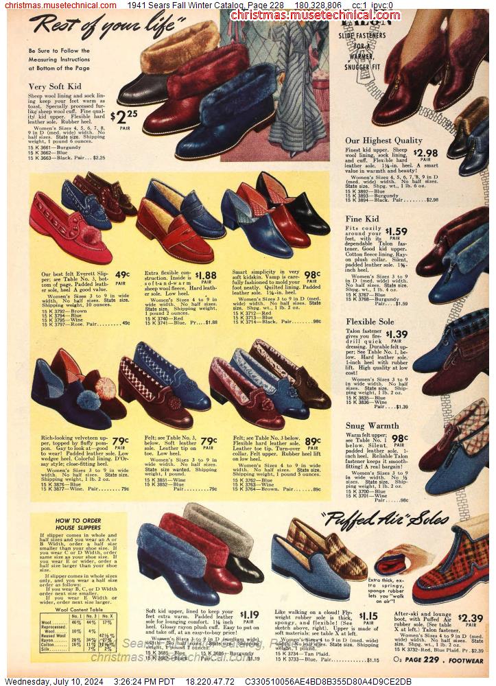 1941 Sears Fall Winter Catalog, Page 228