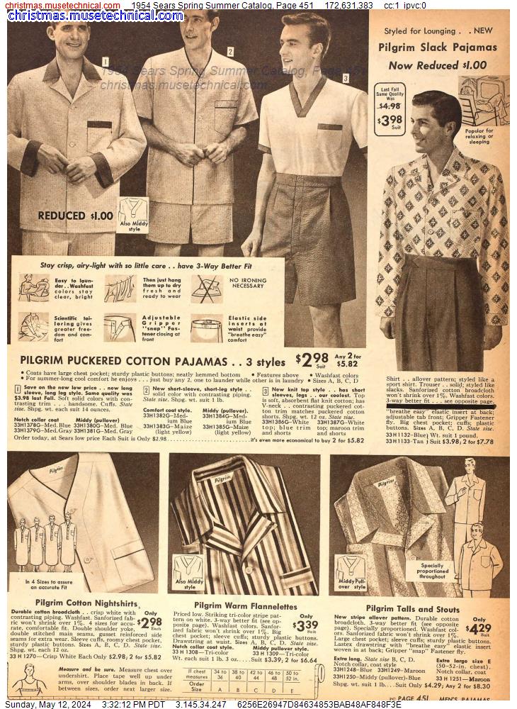 1954 Sears Spring Summer Catalog, Page 451