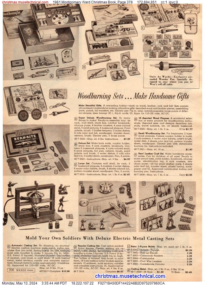 1961 Montgomery Ward Christmas Book, Page 378