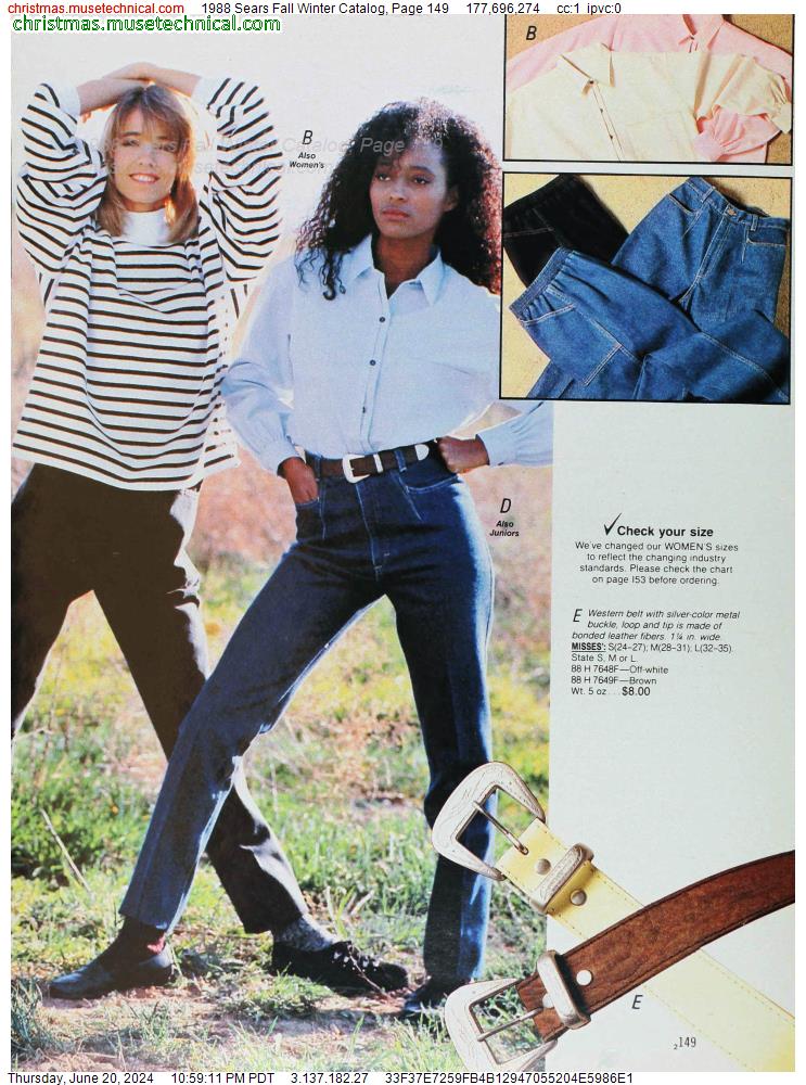 1988 Sears Fall Winter Catalog, Page 149
