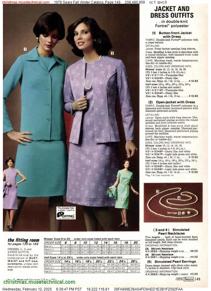 1976 Sears Fall Winter Catalog, Page 149