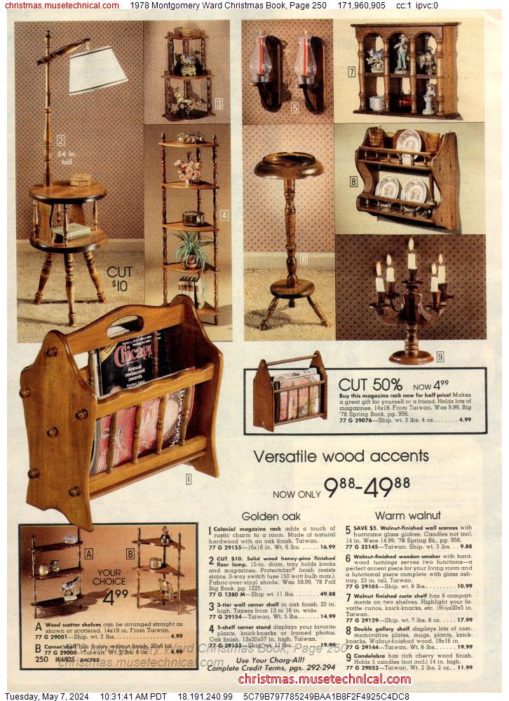 1978 Montgomery Ward Christmas Book, Page 250