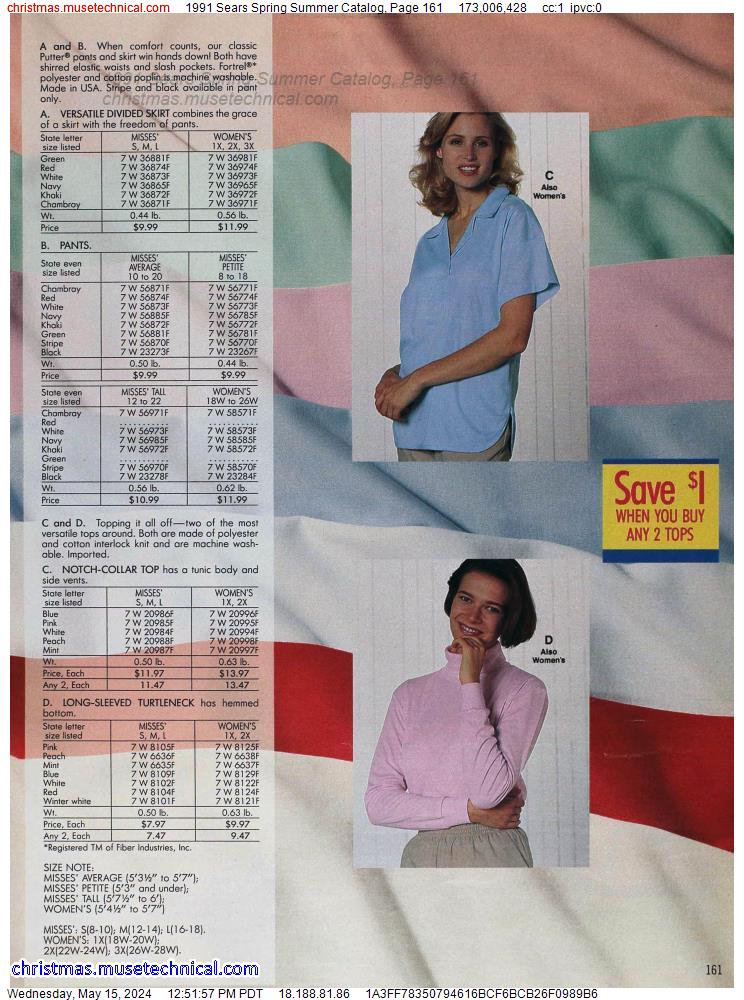 1991 Sears Spring Summer Catalog, Page 161