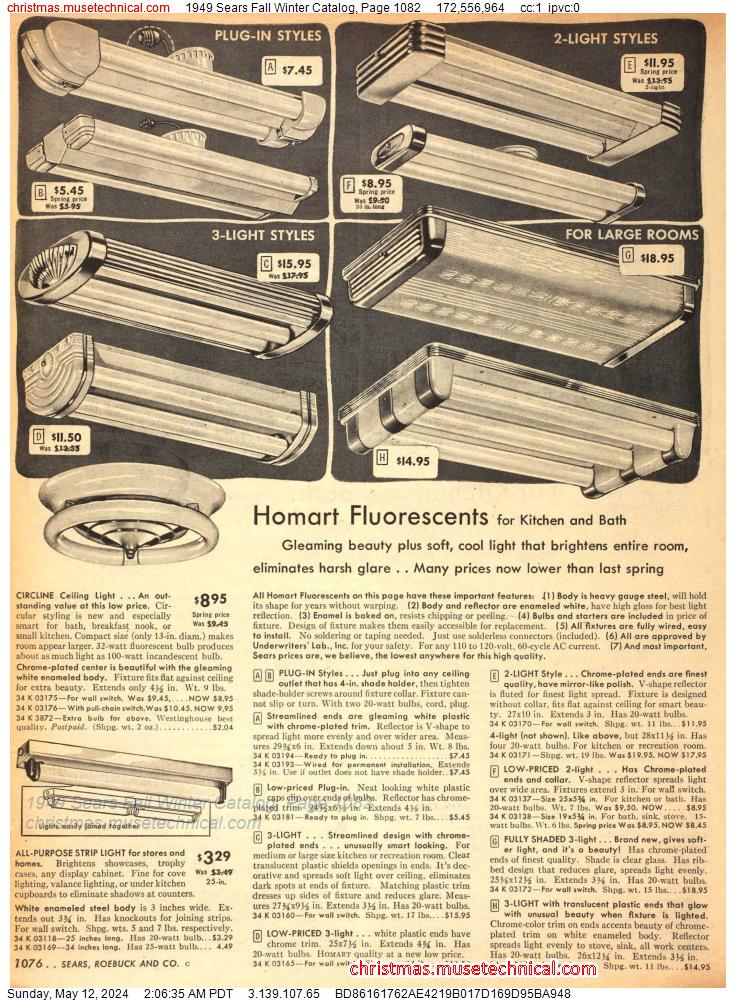 1949 Sears Fall Winter Catalog, Page 1082
