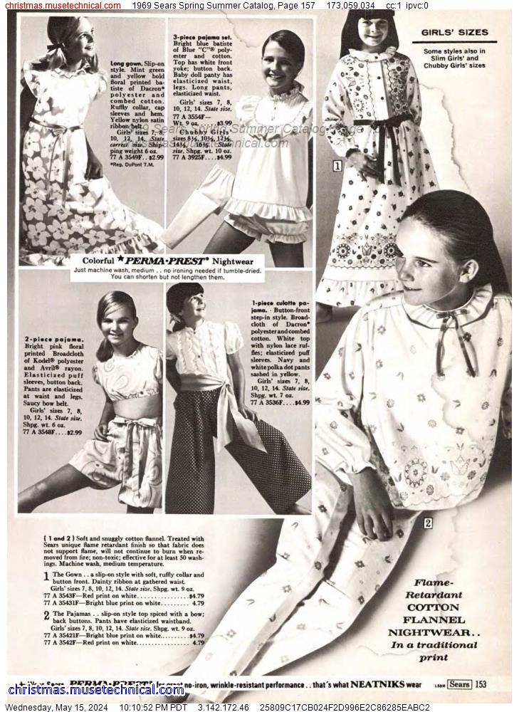 1969 Sears Spring Summer Catalog, Page 157