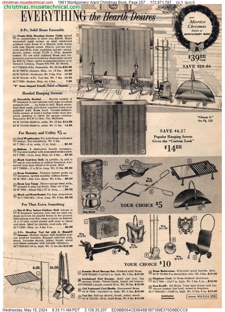 1961 Montgomery Ward Christmas Book, Page 257