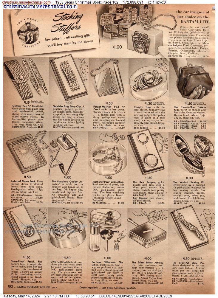 1953 Sears Christmas Book, Page 102