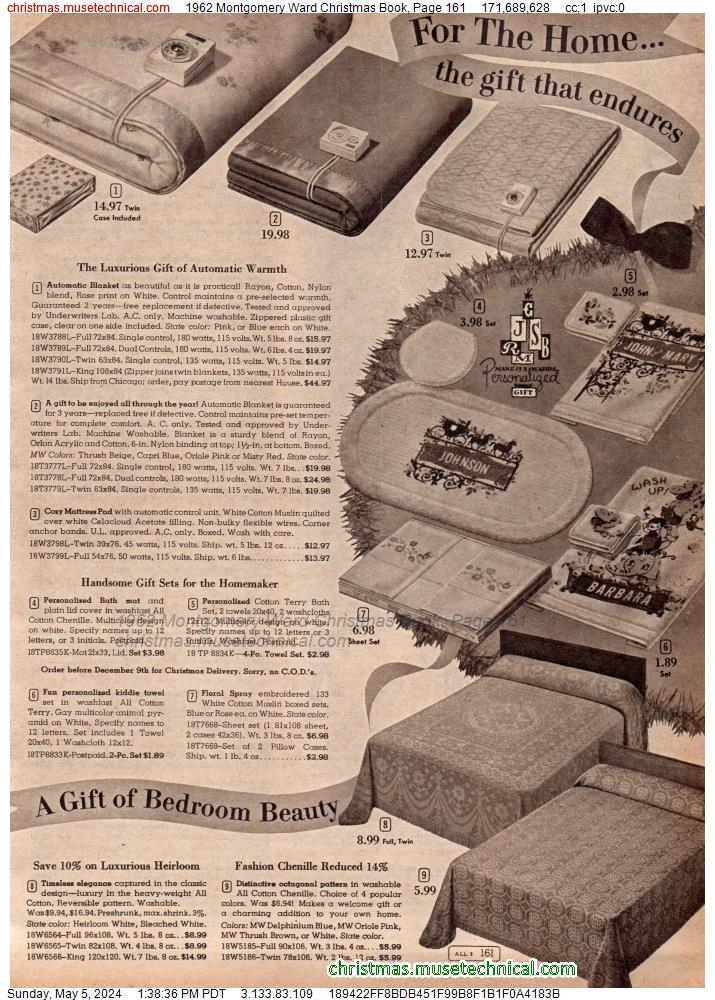 1962 Montgomery Ward Christmas Book, Page 161