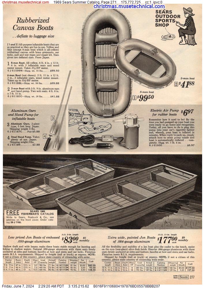 1969 Sears Summer Catalog, Page 271
