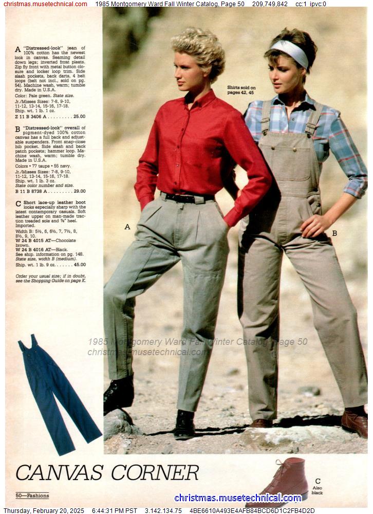 1985 Montgomery Ward Fall Winter Catalog, Page 50