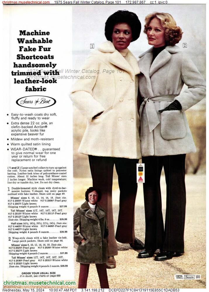 1975 Sears Fall Winter Catalog, Page 101