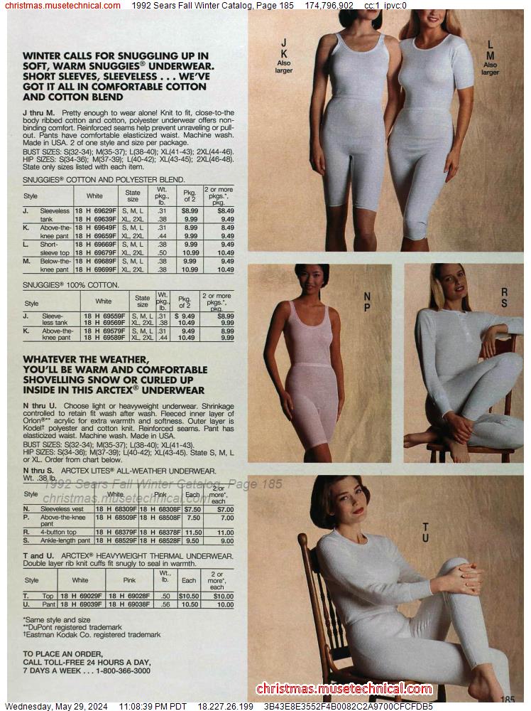 1992 Sears Fall Winter Catalog, Page 185