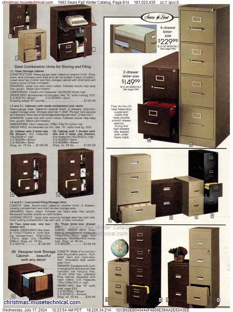 1983 Sears Fall Winter Catalog, Page 814