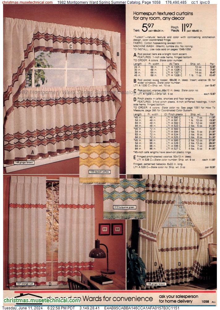 1982 Montgomery Ward Spring Summer Catalog, Page 1058