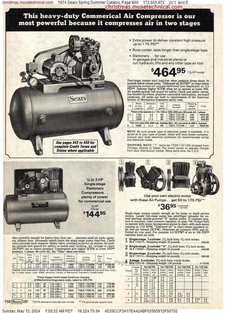 1974 Sears Spring Summer Catalog, Page 800