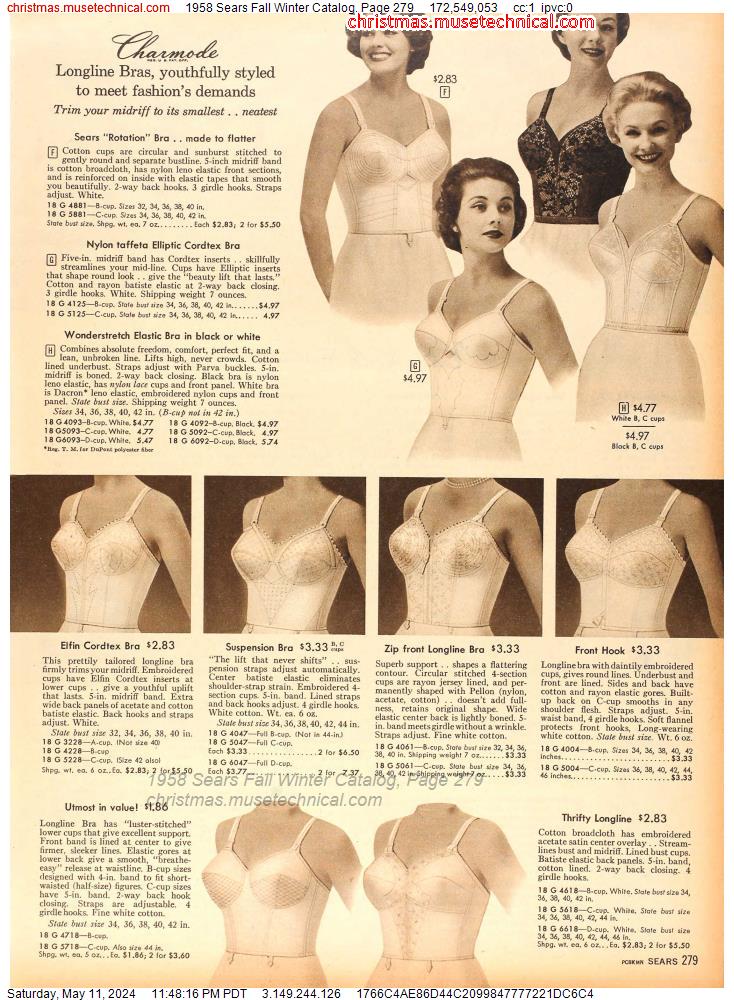 1958 Sears Fall Winter Catalog, Page 279