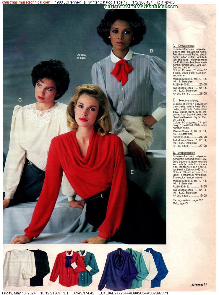 1983 JCPenney Fall Winter Catalog, Page 17 - Catalogs & Wishbooks