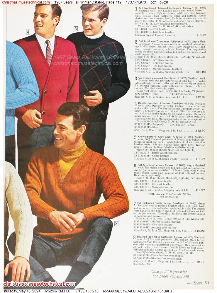 1967 Sears Fall Winter Catalog, Page 719