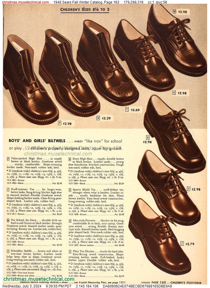 1948 Sears Fall Winter Catalog, Page 163