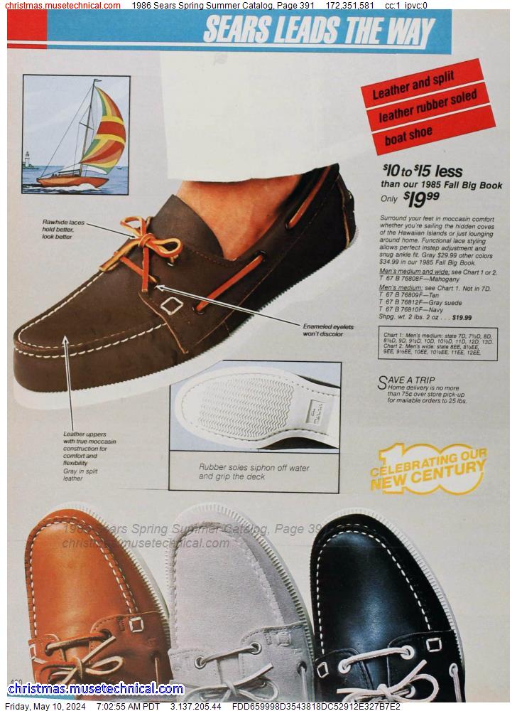 1986 Sears Spring Summer Catalog, Page 391
