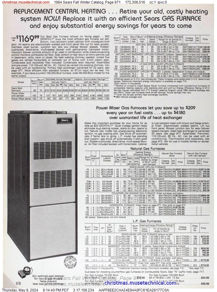 1984 Sears Fall Winter Catalog, Page 971